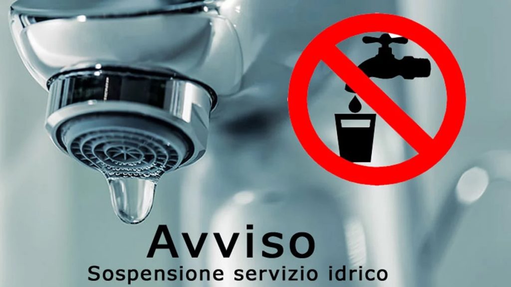 AVVISO SOSPENSIONE EROGAZIONE ACQUA POTABILE AURIGO CAPOLUOGO