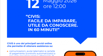 Invito al Webinar “Civis: facile da imparare, utile da conoscere. In 60 minuti!” – a tutti i cittadini interessati