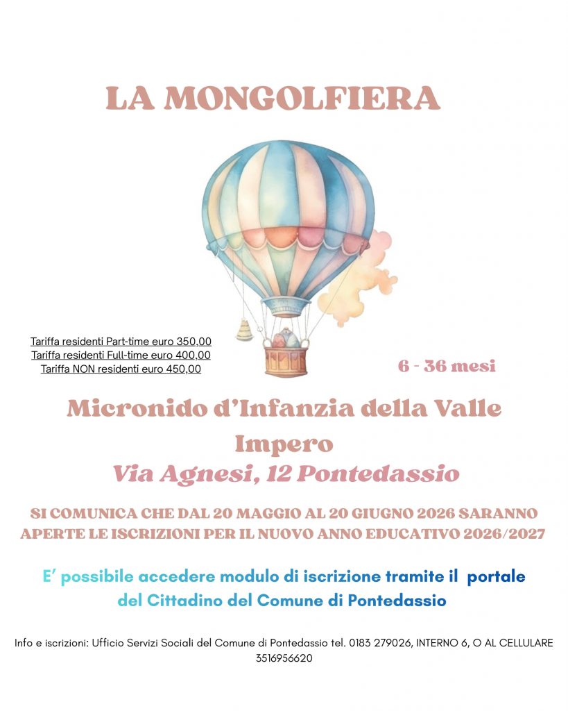 ISCRIZIONI MICRONIDO “LA MONGOLFIERA”