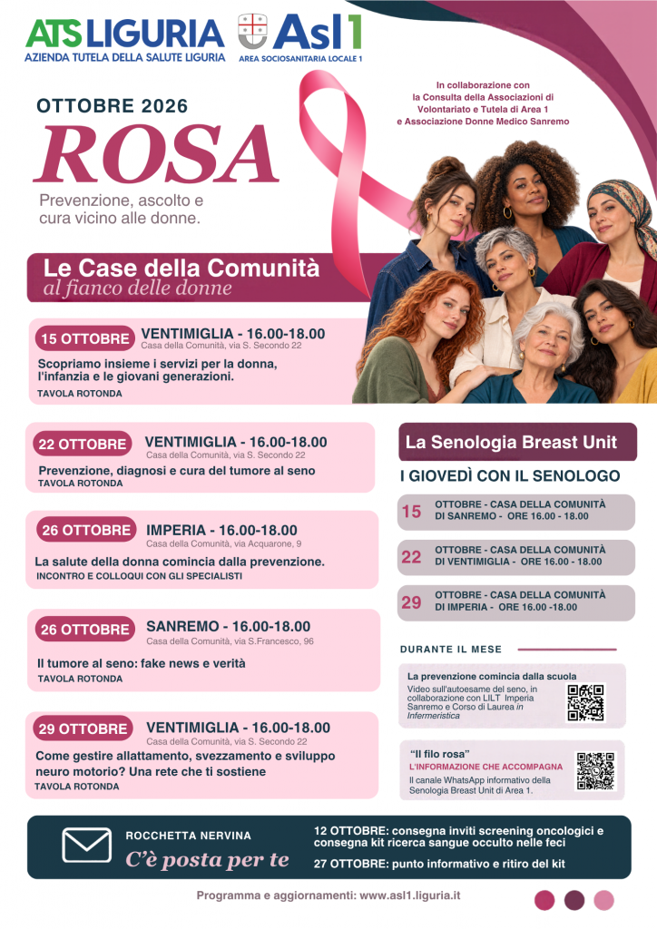 Ottobre Rosa 2026 – Le iniziative in Area 1